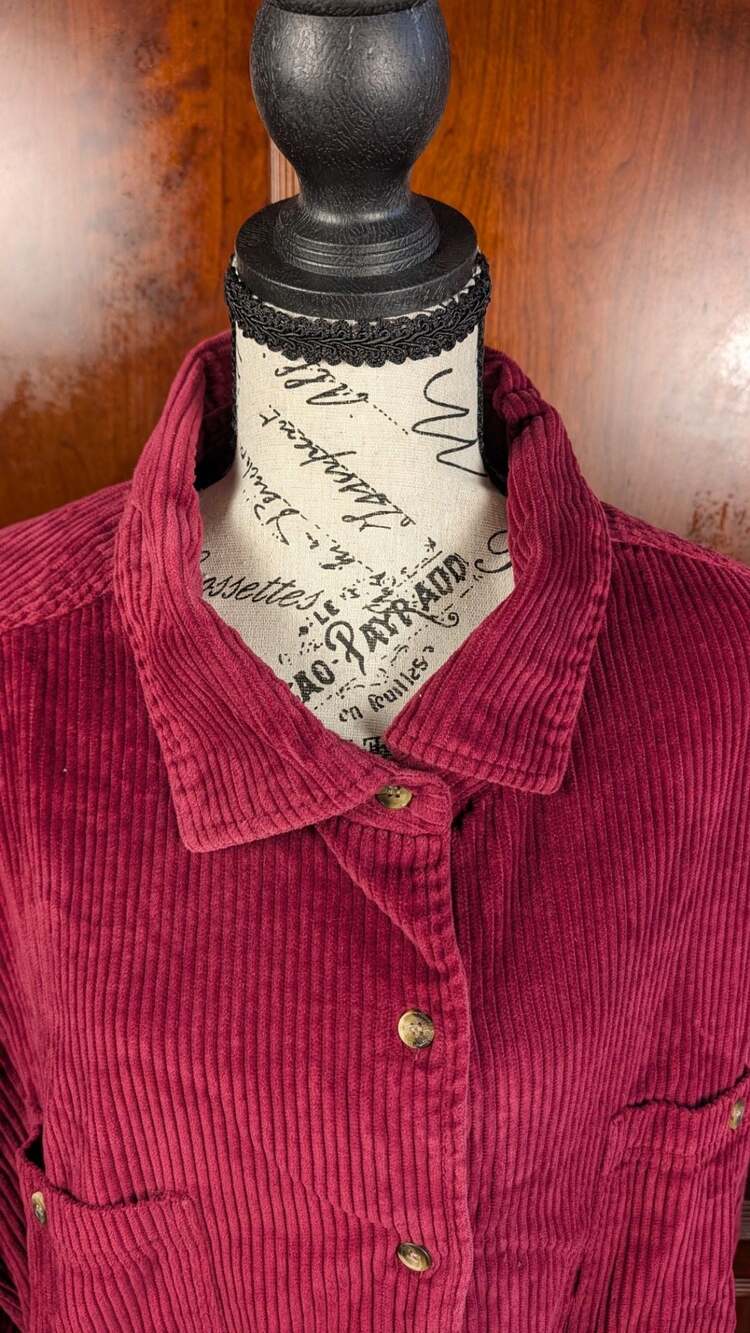 Provisions Women's Corduroy Button-Up Shirt 2X - Picture 6 of 9